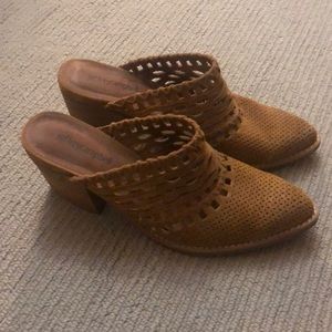 Jeffrey Campbell Leather Mules (7.5)